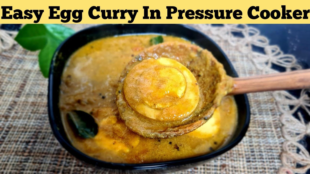 Easy Egg Curry In Pressure CookerPressure Cooker Egg CurryQuick