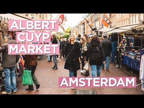 Exploring Albert Cuyp Market - Delicious Street Food in Amsterdam