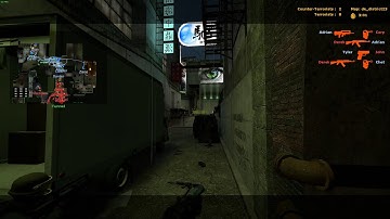 Counter-Strike: Source 15 VS 15 Bot Fight de_district23