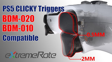 eXtremeRate PS5 Controller Clicky Hair Trigger Kit for BDM-020 & BDM-010