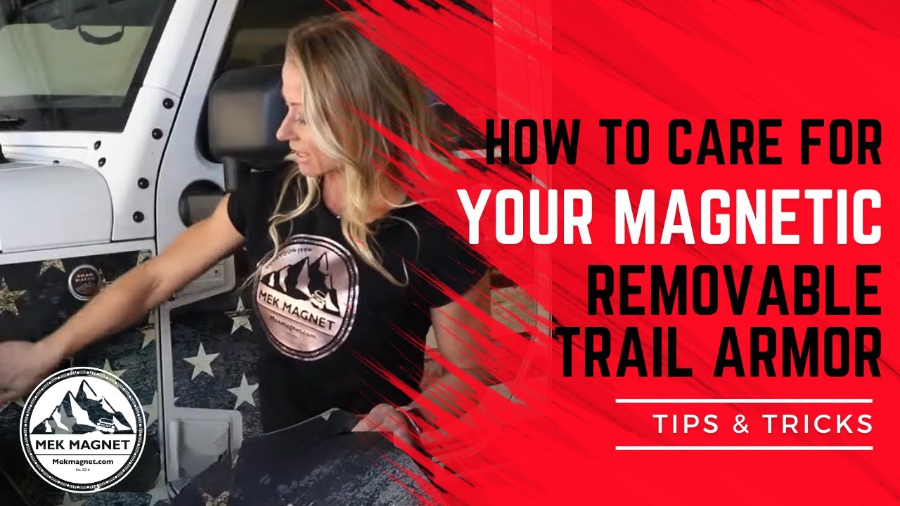 How I keep my magnetic Removable Trail Armor looking sharp