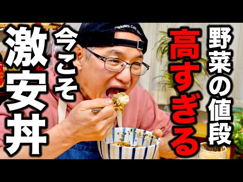 【今国民が求めている料理】チャチャっと簡単激安丼【厚揚げのそぼろ丼】の作り方！