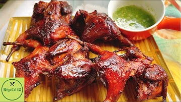 Chim Cút Nướng: Cách Ướp Chim Cút nướng chấm muối Ớt Xanh siêu ngon -Bếp Cô 12