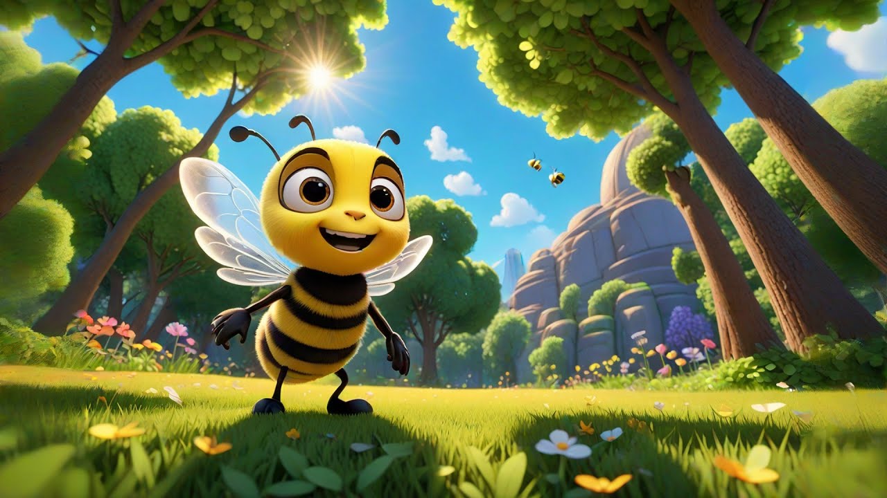 Seven Little Bees Buzz in the Air + More Nursery Rhymes & Kids Songs