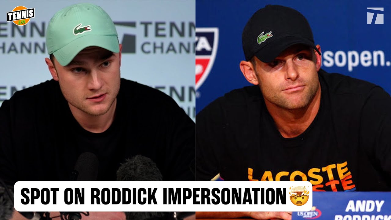 BEST ANDY RODDICK, NICK KYRGIOS & DANIIL MEDVEDEV IMPRESSIONS EVER? 🤯