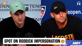 Celebrity BEST ANDY RODDICK, NICK KYRGIOS & DANIIL MEDVEDEV IMPRESSIONS EVER? 🤯 Profile