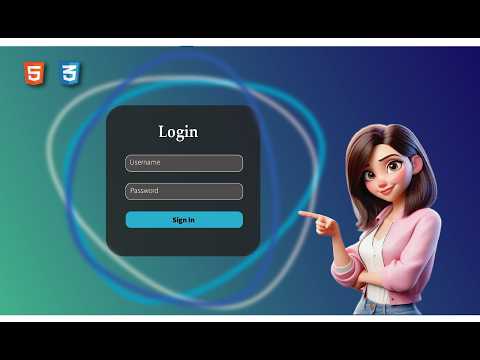 Animated Login Form | HTML & CSS Animation Login Form | How to Create Animated Login Form