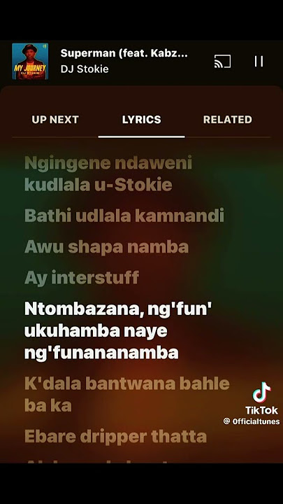 Throwback DJ stokie _-superman lyrics video