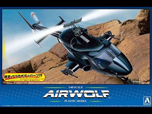 Building the 1/48 scale Airwolf, by Aoshima. Part 1. - YouTube