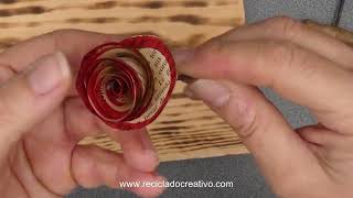 Cómo hacer flores con hojas de papel. Reutilización y reciclaje de libros. Día de la Madre