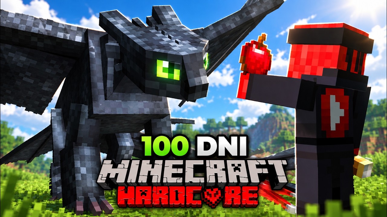 Przetrwałem 100 DNI jako TRENER SMOKÓW w Minecraft Hardcore!