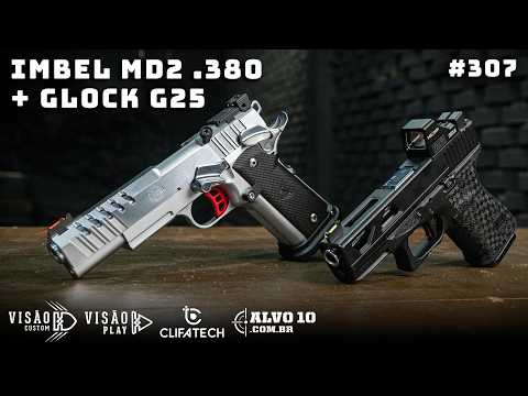 IMBEL MD2 .380 + GLOCK G25 // REVIEW 307 // #review #imbel #visaocustom #visaoplay #glock