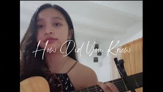 How did you know - Aiza Seguerra | (Cover by Angel Rodriguez) |