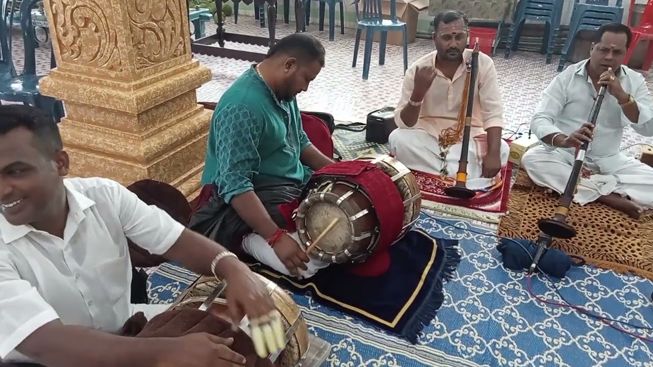 Thavil Nadaswaram KUMBABISEGAM Sri Muthu MariAmman Kpg Budaya Chetti Gjh Berang Melaka 17Jan2024