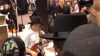 The Trooper Iron Maiden Lead Guitar Part Played By Taj Farrant At Namm 2020 Gibson Sg