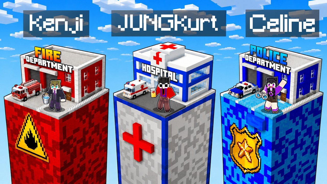 CITY ONLY CHUNK BATTLE in Minecraft!