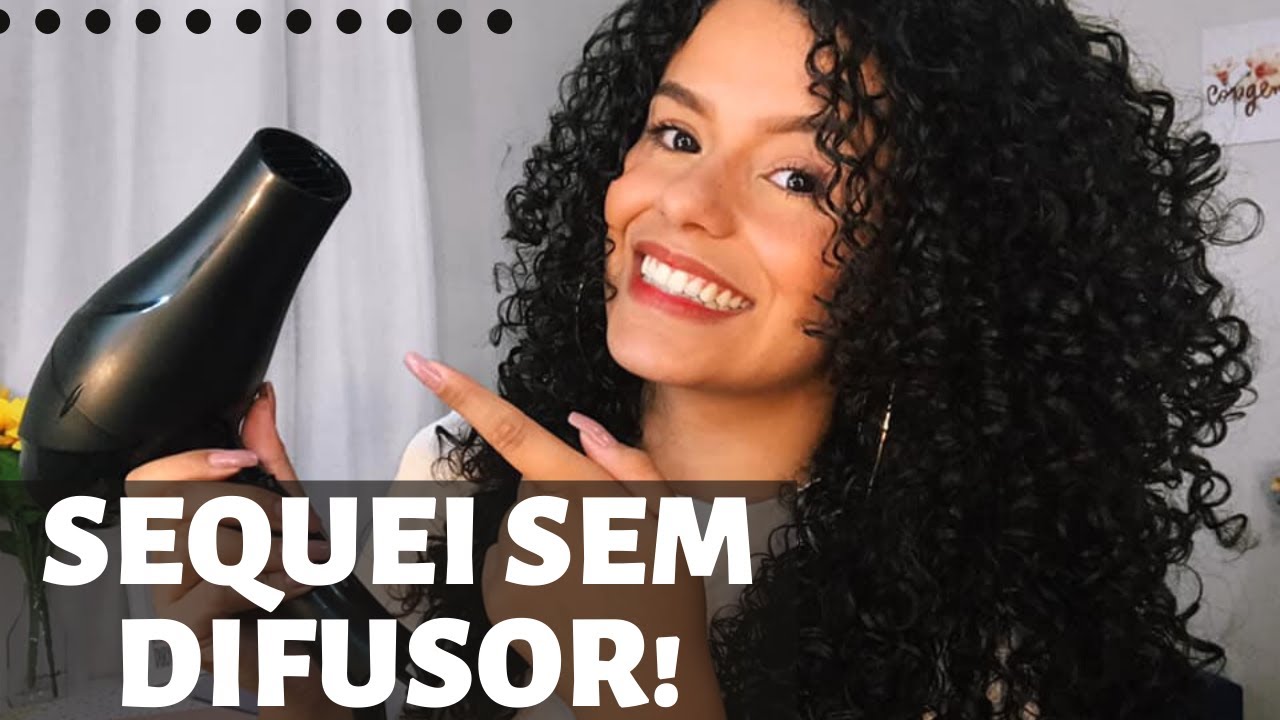 COMO SECAR CABELO CACHEADO SEM DIFUSOR ♥ (prático e rápido)