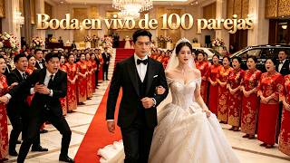 Él planeaba cambiar novia en la boda de 100 parejas, ella eligió otro novio en el acto#260513tqB2