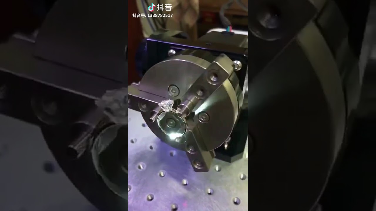 Ring inside rotary engraving fiber laser engraver machine for metal
