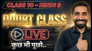 Aapke Sawal, Mere Jawab! 🔴 Class 10 Hindi Grammar LIVE Doubt Session