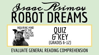 "Robot Dreams" by Isaac Asimov Quiz and Answer Key (Science Fiction Short Story)