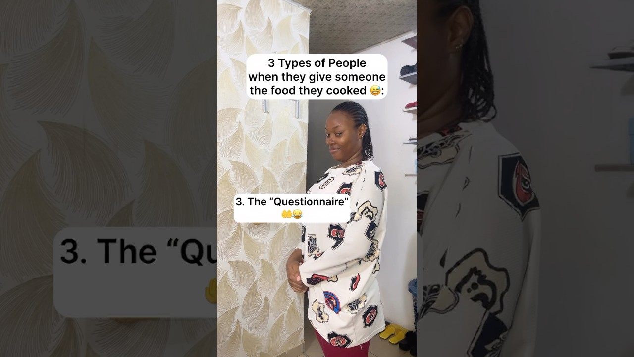 Different Types of People when they give someone the food they cooked 😅 