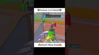 Fastest 1v4 Clutch ⚡| #shorts