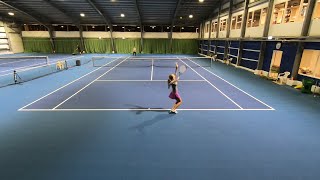 Tennis Christmas Cup Iceland 2019 women's singles semi-final 1st screenshot 2