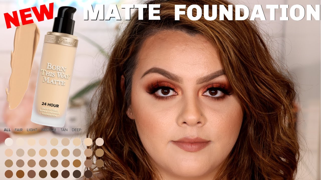 TOO FACED BORN THIS WAY MATTE FOUNDATION | REVIEW & WEAR TEST ON OILY TEXTURED SKIN |