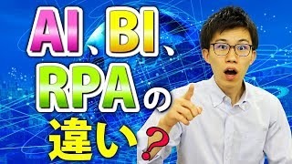 AI、BI、RPAの違いとは | 知っておきたいIT用語シリーズ