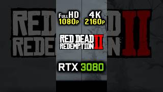 1080p vs 2160p 4K - Red Dead Redemption 2 - RTX 3080 - HD vs 4K