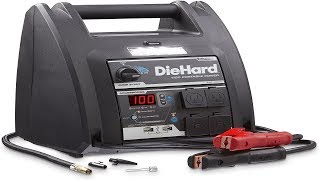 DieHard 71688 1150 Peak Amp 12V Jump Starter with USB12V Portable Power Ports and 100PSI Air Compres