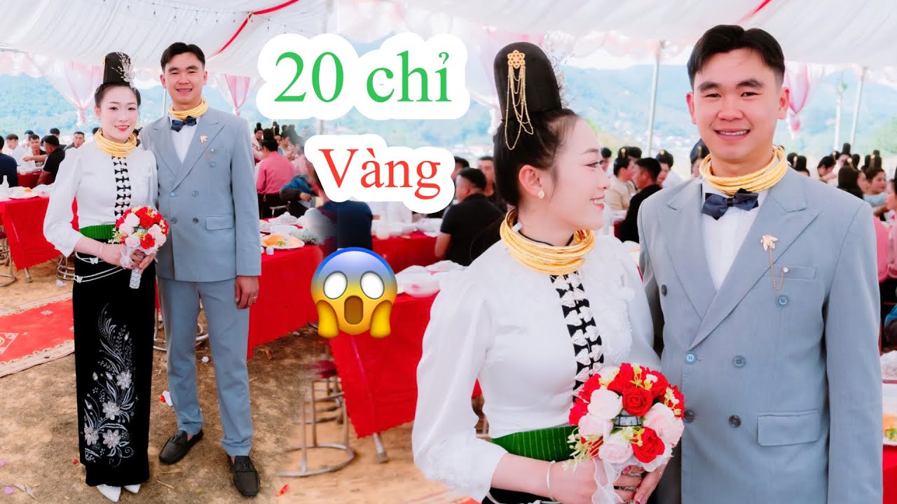NHIỀU VÀNG QUÁ “ TẶNG 100 Chỉ Vàng TẠI ĐÁM CƯỚI HUY THẮNG & KIỀU OANH TẠI BẢN BUỐNG KHOANG