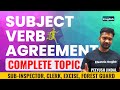 Complete subject verb agreement  english marathon for psssb punjab policepspcl  electric english