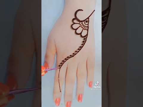 تعليم رسم الحناء على اليد