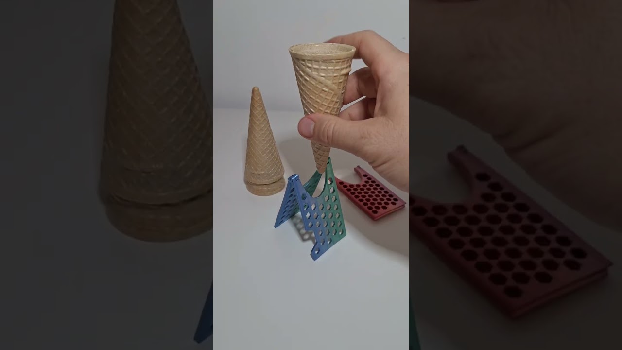 Foldable Ice Cream Cone Holder 