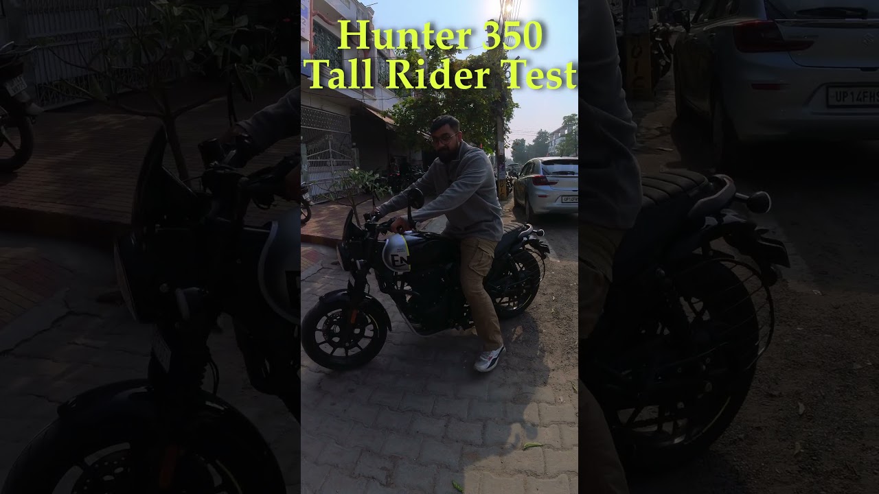 Hunter 350 tall rider seat height test 