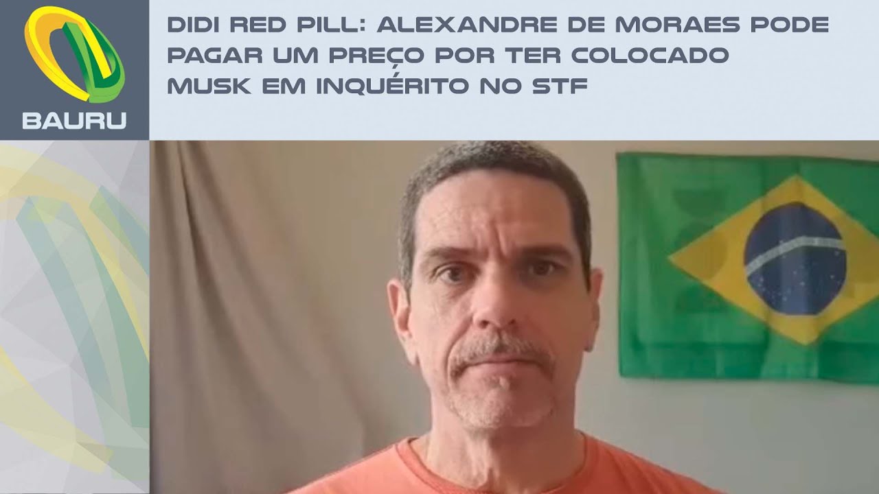 Didi Red Pill: Alexandre de Moraes pode pagar um preço por ter colocado Musk em inquérito no STF