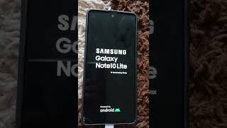 Samsung Galaxy Note 10 Lite Startup and Shutdown Remake 2027 YouTube Channel Power off Charging