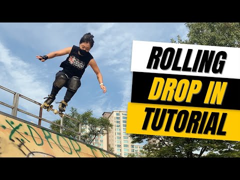 How to Roll In Drop In on Roller Skates | Trick Tutorial