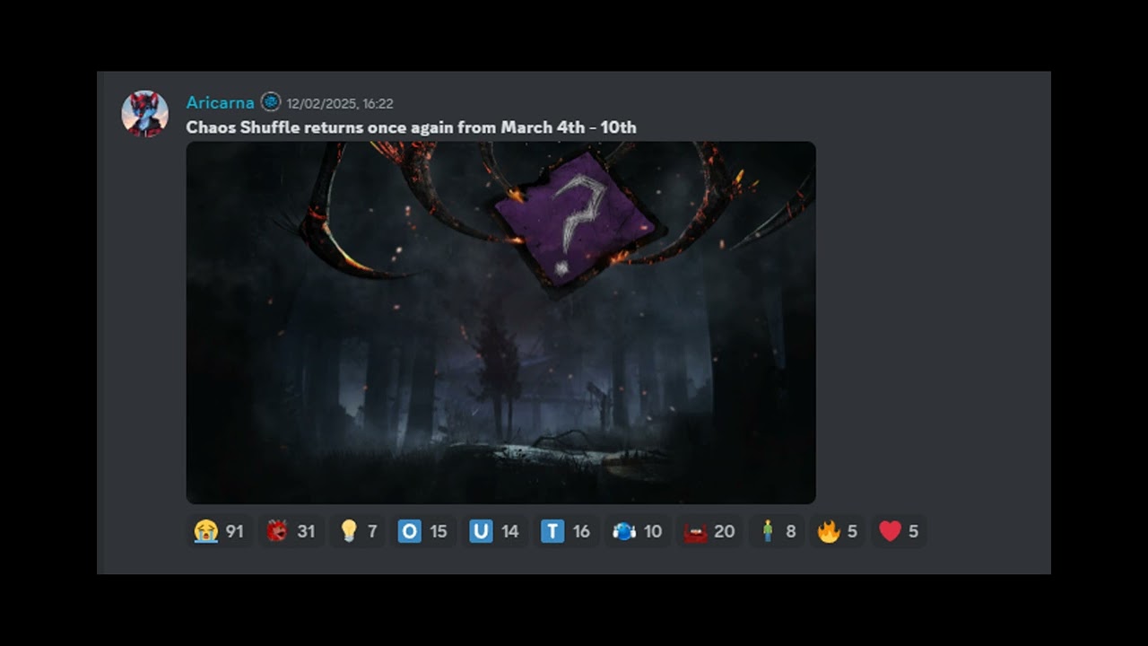 Dead By Daylight March 2025 Roadmap: LTM Return, Leaks, PTB Delayed