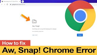 How To Fix Aw Snap Something Went Wrong While Displaying This Webpage Chrome Error Resultcodehung