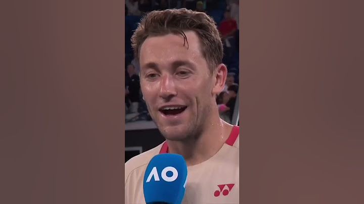 More nervous proposing to his girlfriend or facing Rafa Nadal? Casper Ruud answers... #AusOpen ❤️