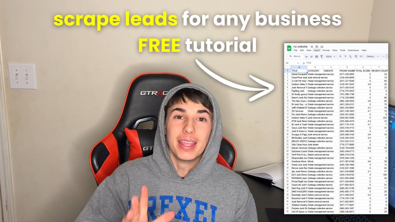 How to Scrape Unlimited Leads for ANY Business (Free Method)
