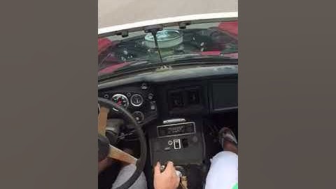 1974 MGB V6 Chevrolet 2.8 5 speed. First time around the block!