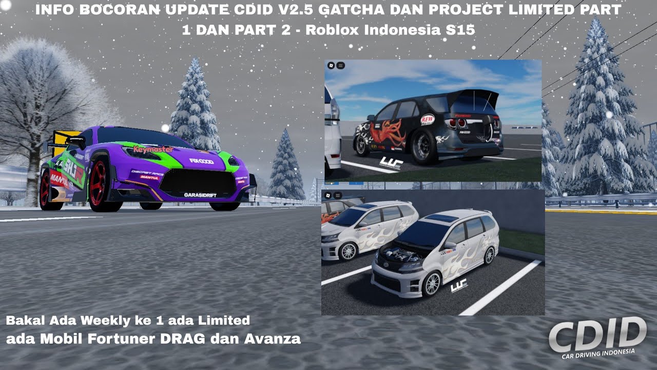 INFO BOCORAN UPDATE CDID V2.5 GATCHA DAN PROJECT LIMITED PART 1 DAN PART 2 - Roblox Indonesia S15