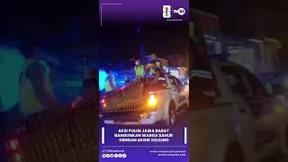 Aksi Polisi Jawa Barat Bangunkan Warga Sahur dengan Musik Keliling