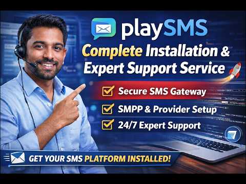 PlaySMS Complete Installation & Expert Support Service