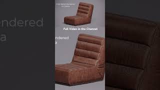 #furniture #design #shorts  Sofa Modeling with Leather Material in 3dmax