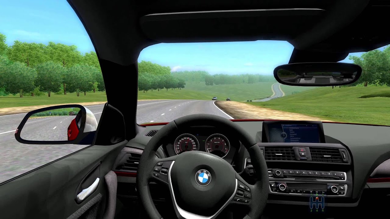 Bmw city car driving